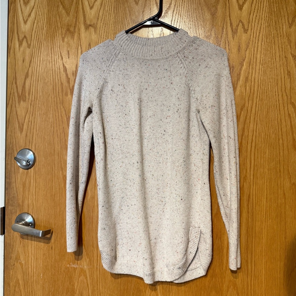 XXS Loft Mock Neck Cream Sweater